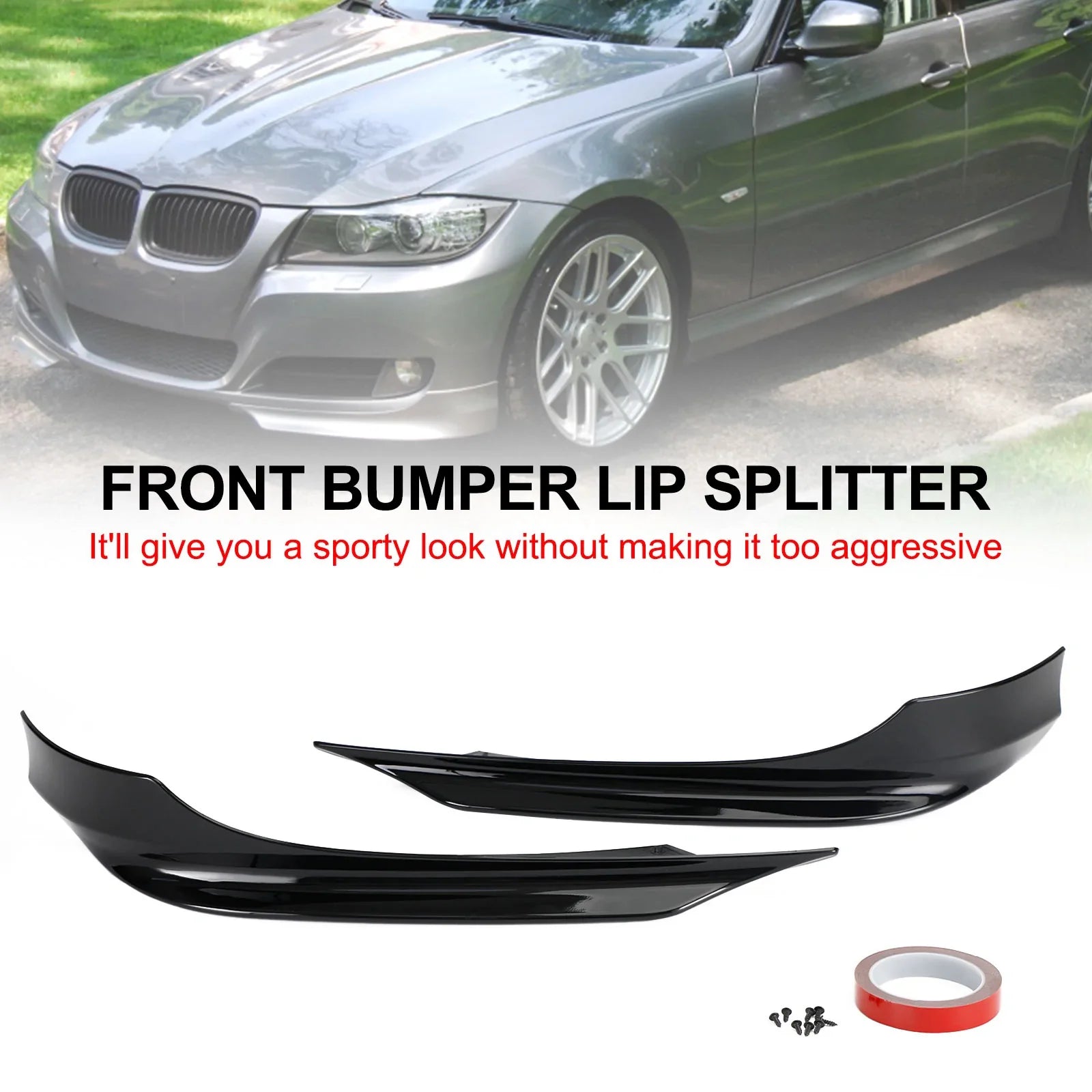 Alerón divisor de labios para parachoques delantero BMW Serie 3 E90 2008-2012 LCI PP