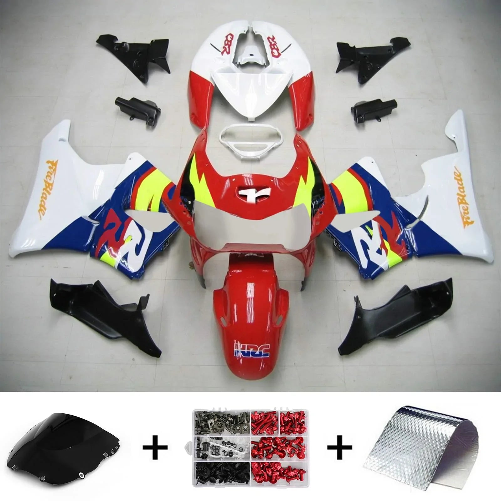 Amotopart Honda CBR900RR 919 1998-1999 Kit de carénage