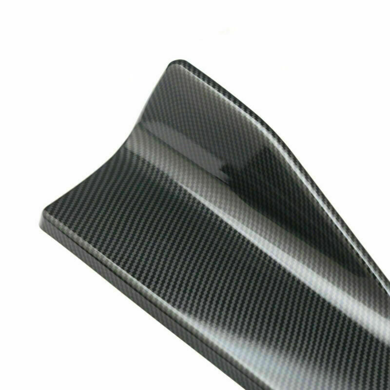 48cm Jupe Spoiler Lèvre Arrière/Extension Latérale Séparateurs de Bascule Winglet Ailes Carbone Générique