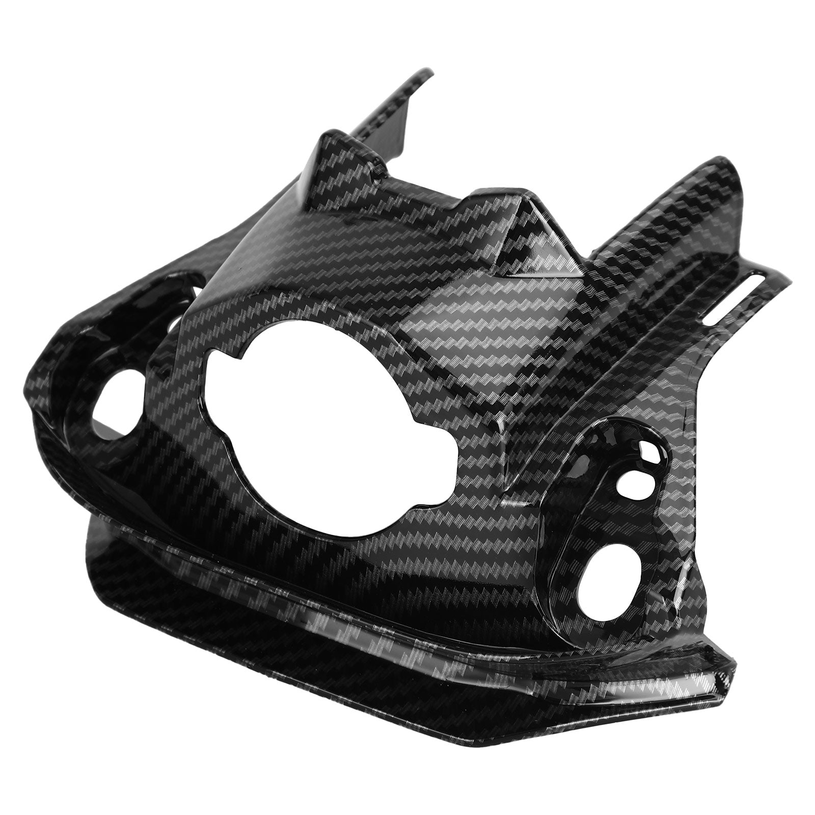 Embellecedor de capó de cerradura de llave delantera de carbono para Honda CB650R CBR650R 2019-2021 genérico