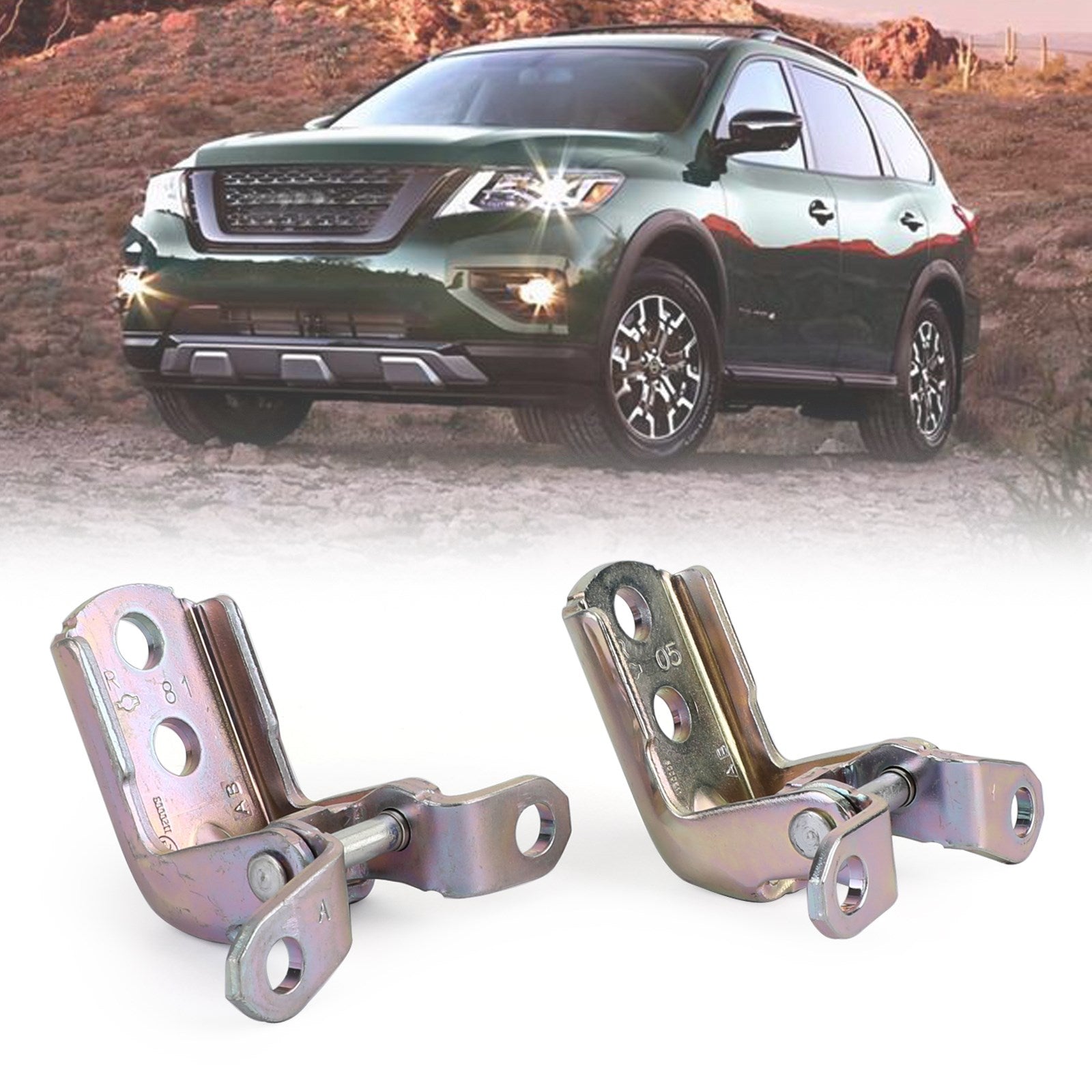 Juego de bisagras para puerta superior e inferior delantera de coche Nissan Patrol GU Y61 824212J000