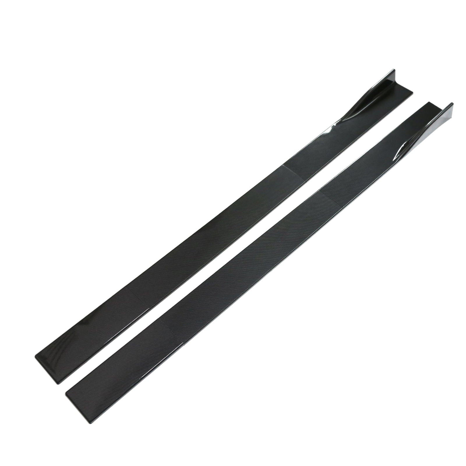 78.7" Universal Side Jupe Extensions Rocker Panel Splitters Lip Carbon Fiber Generic