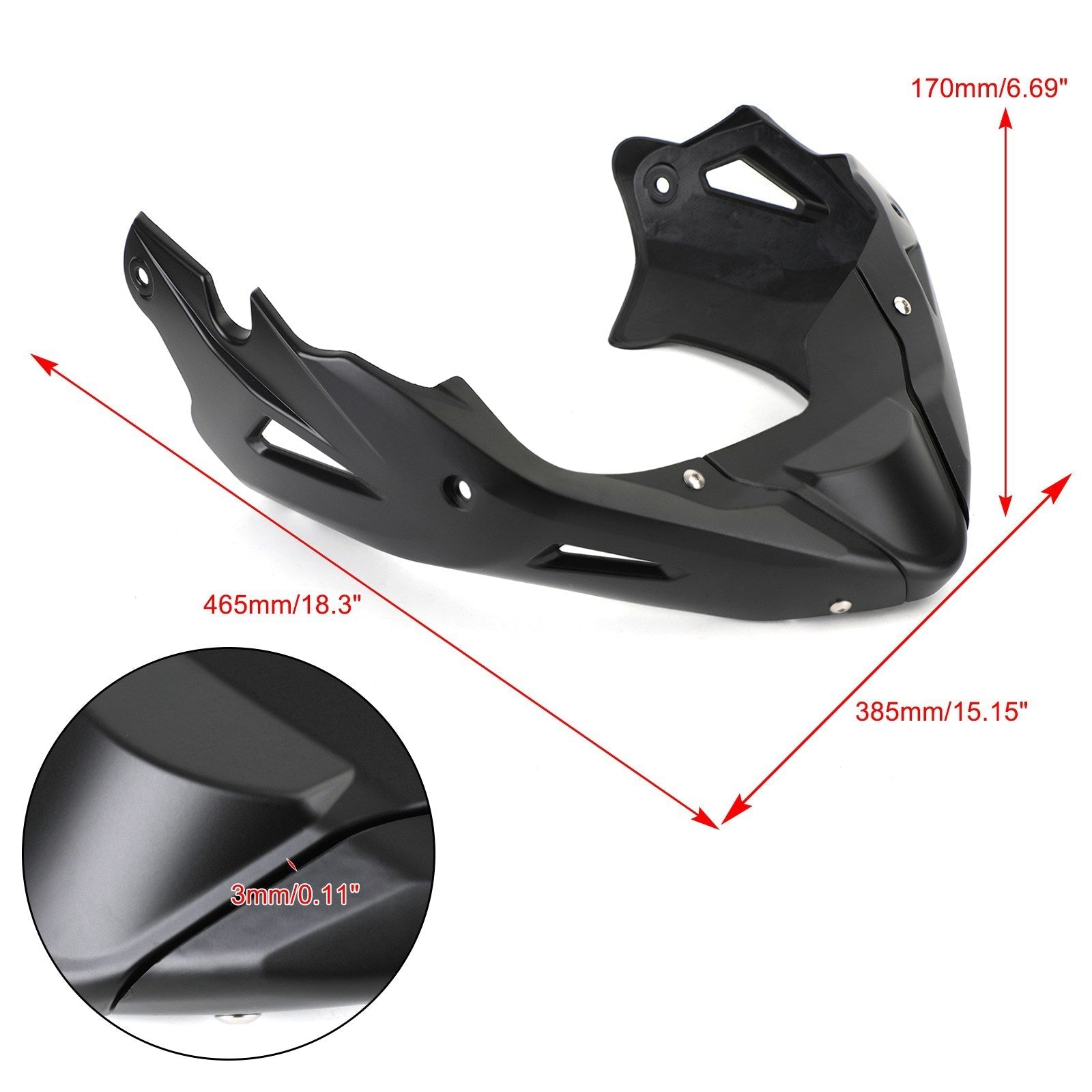 Panneau de carénage inférieur pour Honda CB650R 2019-2021 CB650F 2014-2021