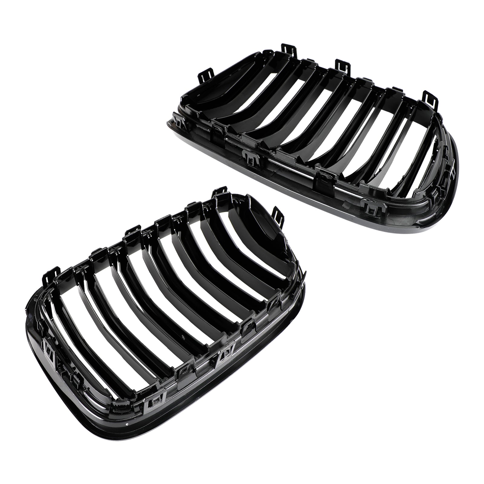 BMW X3 F25 2011-2014 Grille de calandre de pare-chocs avant noir brillant double ligne