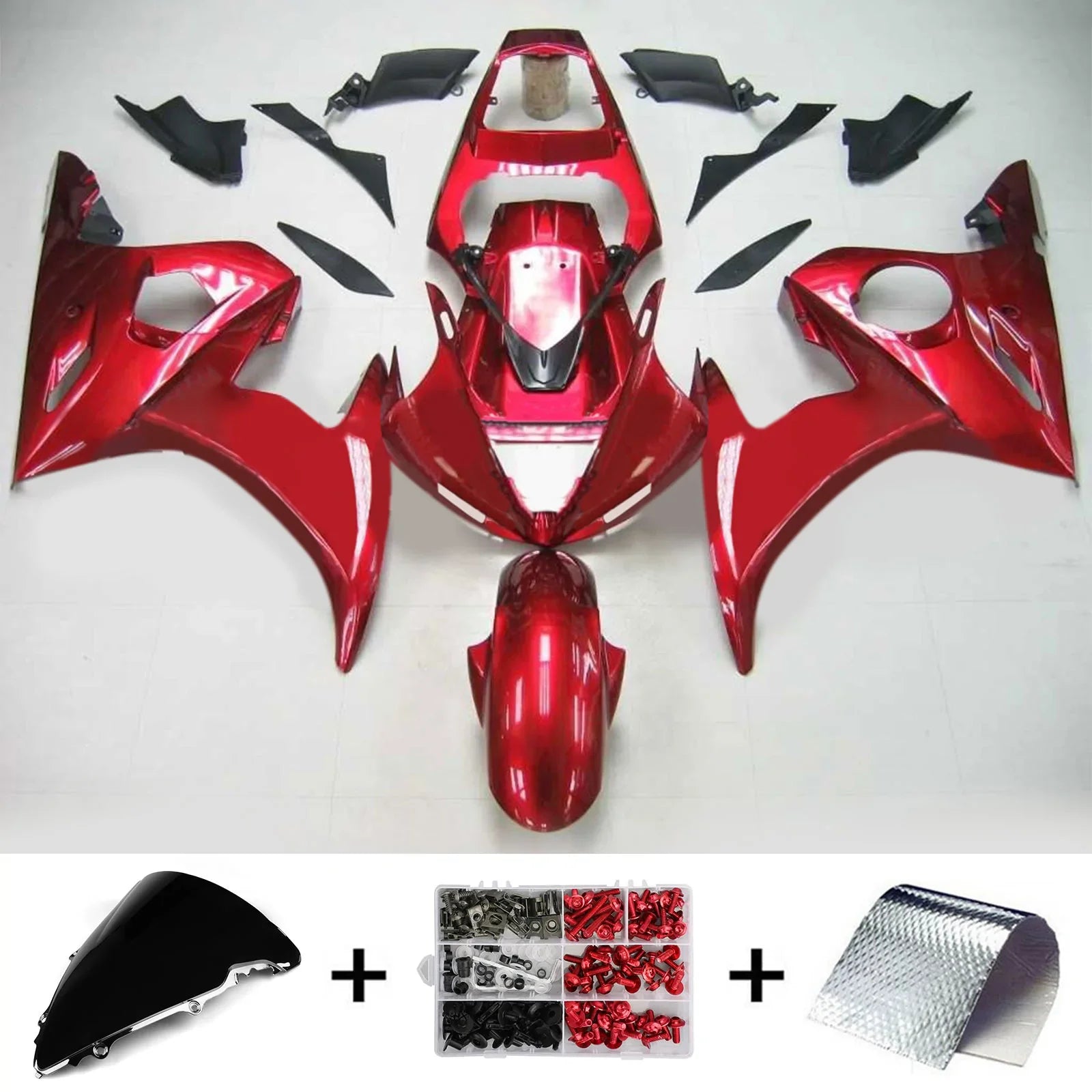 Kit Carenado Amotopart para Yamaha YZF 600 R6 2005 Genérico