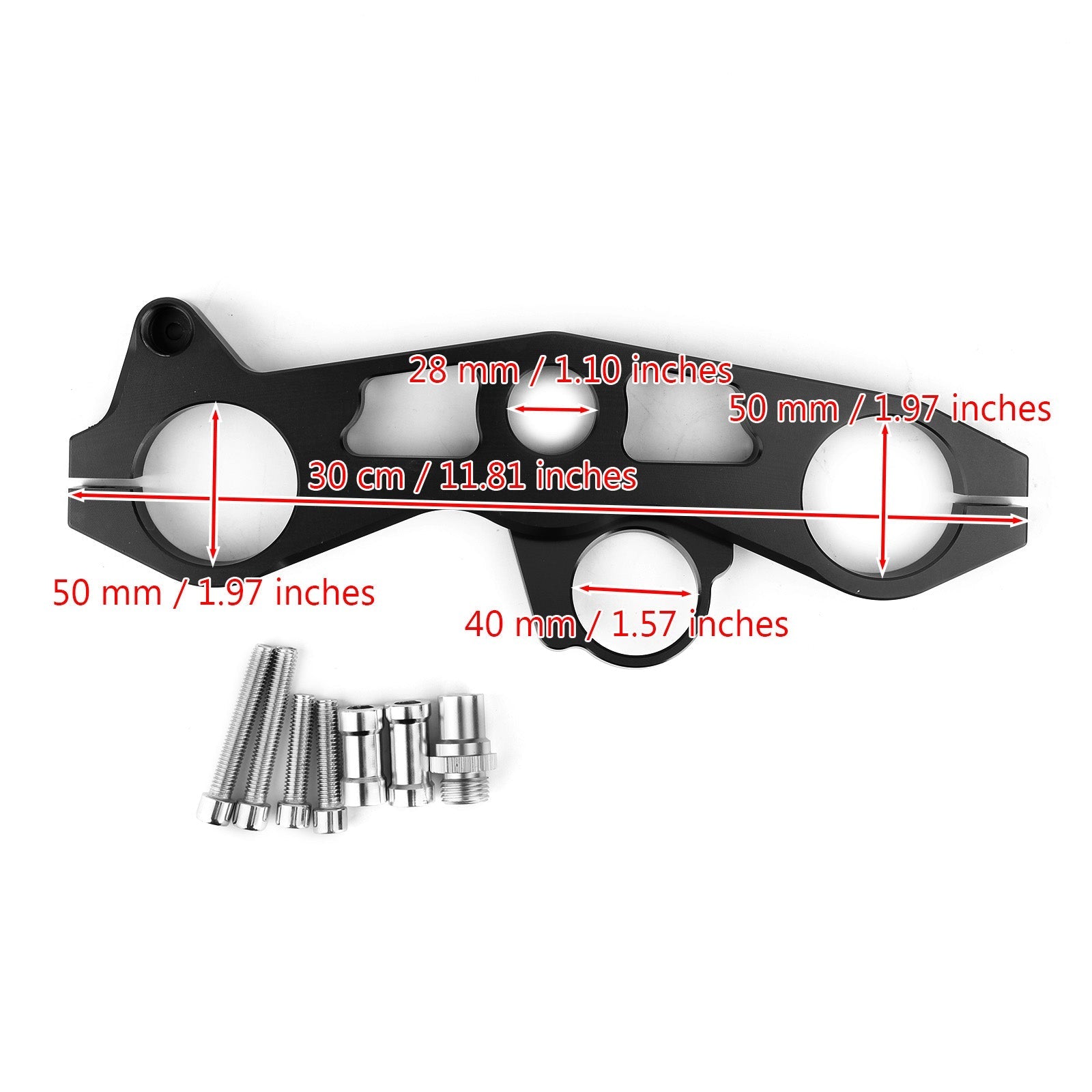 Abaissement du Té de Fourche Supérieure Avant pour Kawasaki Ninja ZX6R 09-12 Generic