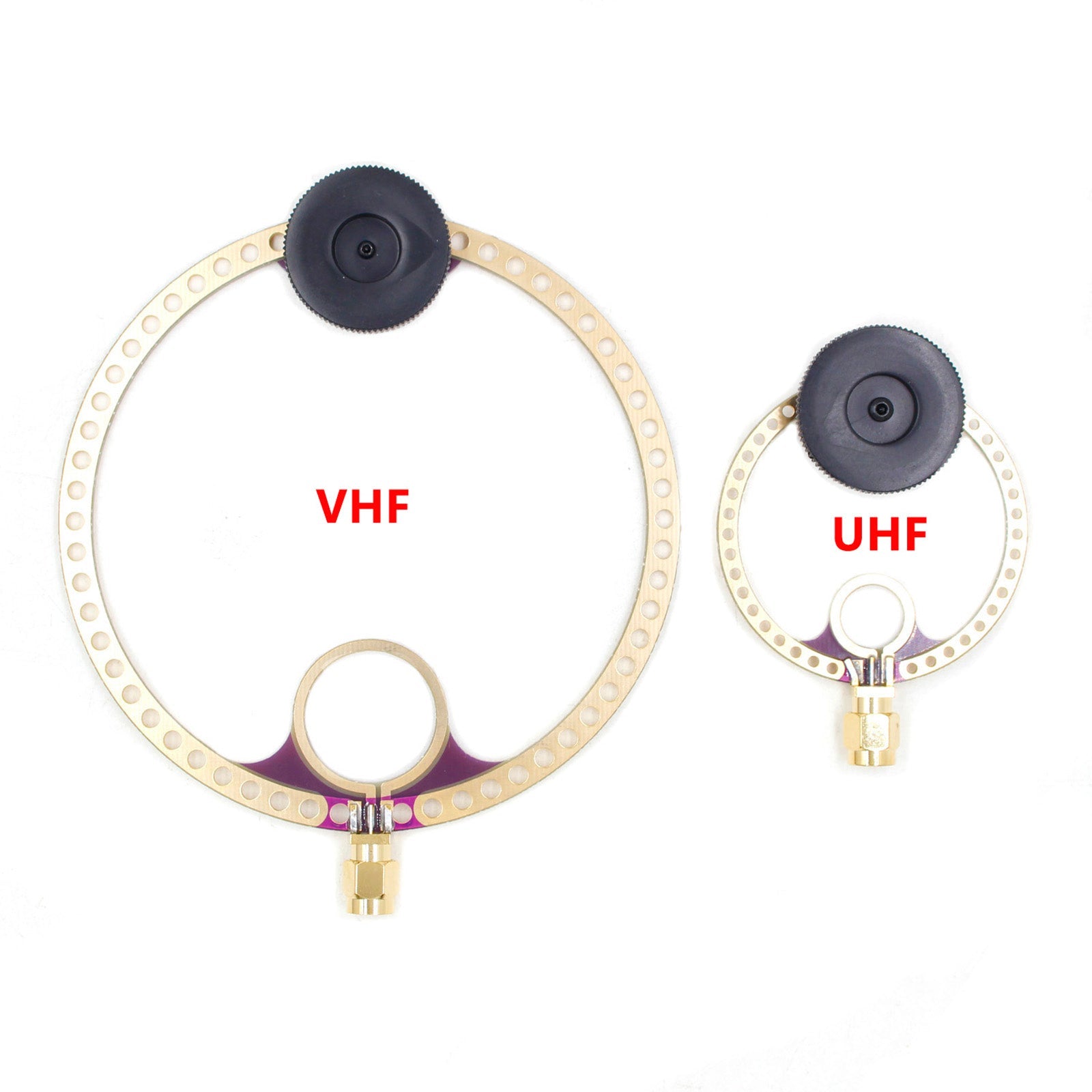 2x Antenne Donut VHF UHF FM Mini Boucle pour Récepteur Radio HFDY Malahiteam DSP DSP2