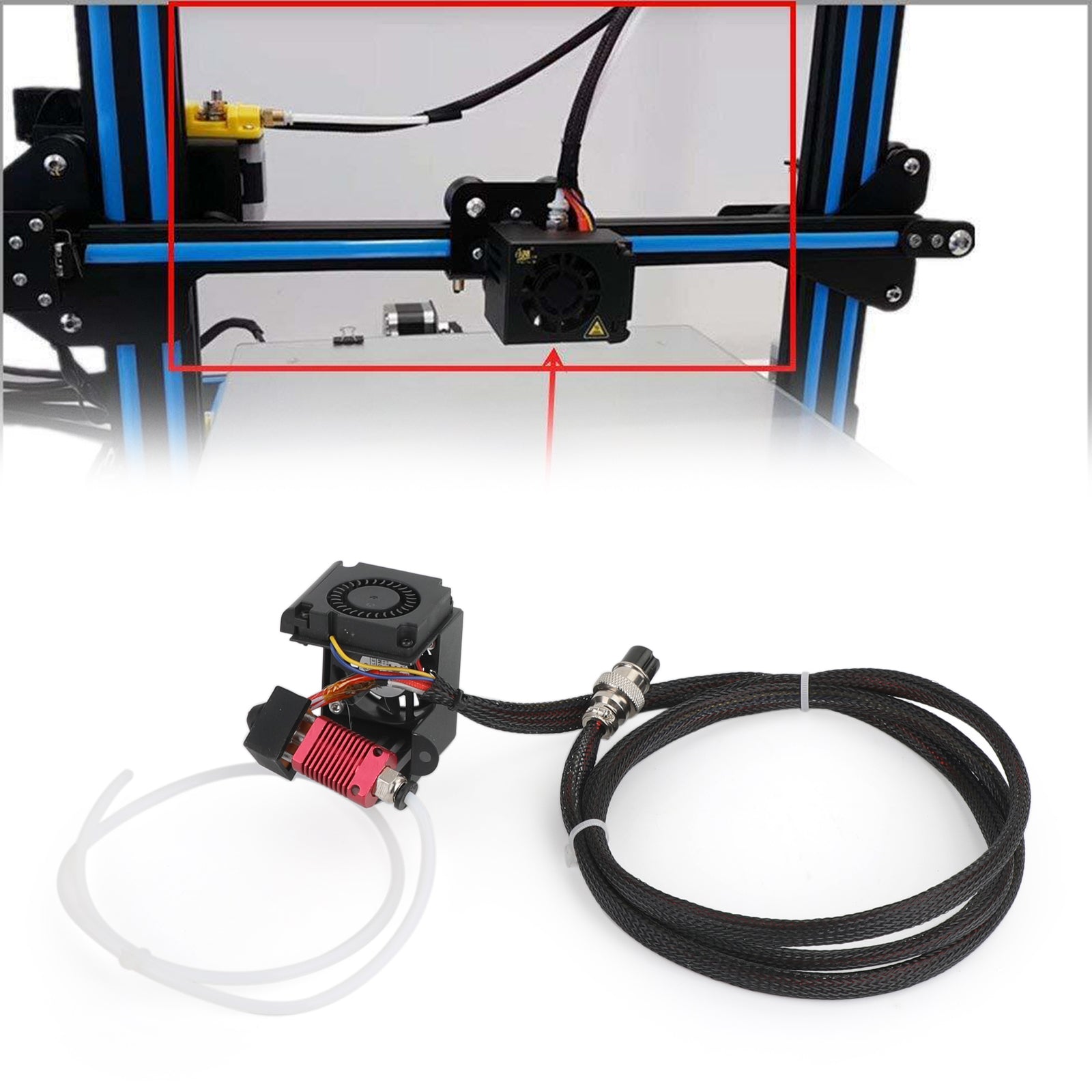 Kit estrusore completamente assemblato con ugello hot end per parti stampante 3D CR10/CR10S/S5