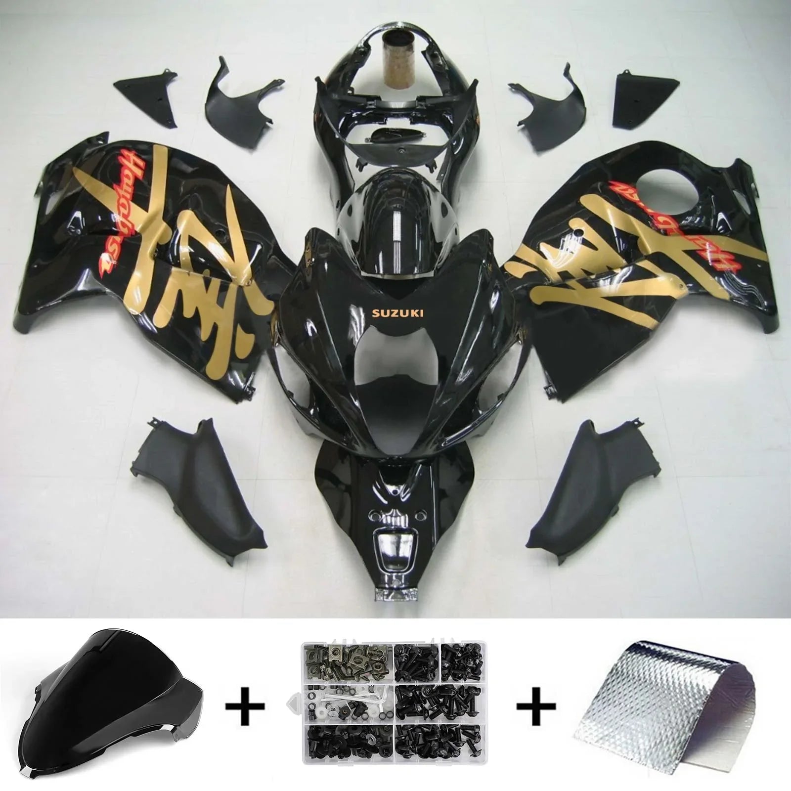 Amotopart Suzuki Hayabusa GSXR1300 1999-2007 Kit carenatura carrozzeria in plastica ABS