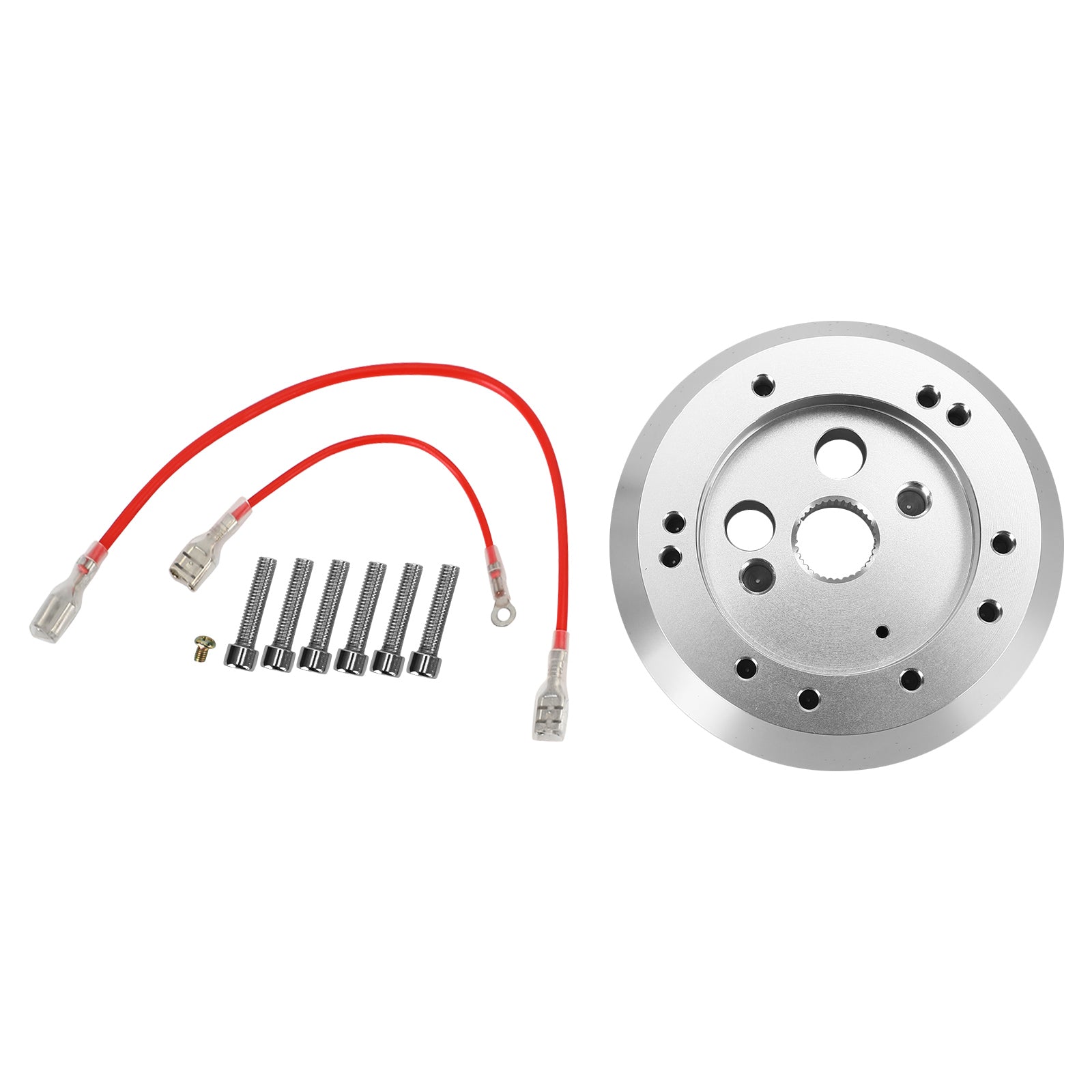 Kit adaptador de buje corto pulido para volante de 5 y 6 orificios nuevo para Ididit GM Chevy genérico