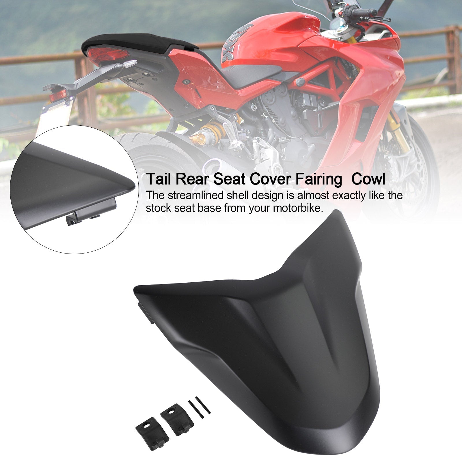 Capot de carénage de couverture de siège arrière de queue pour DUCATI Supersport 939 950 toute l&#39;année générique