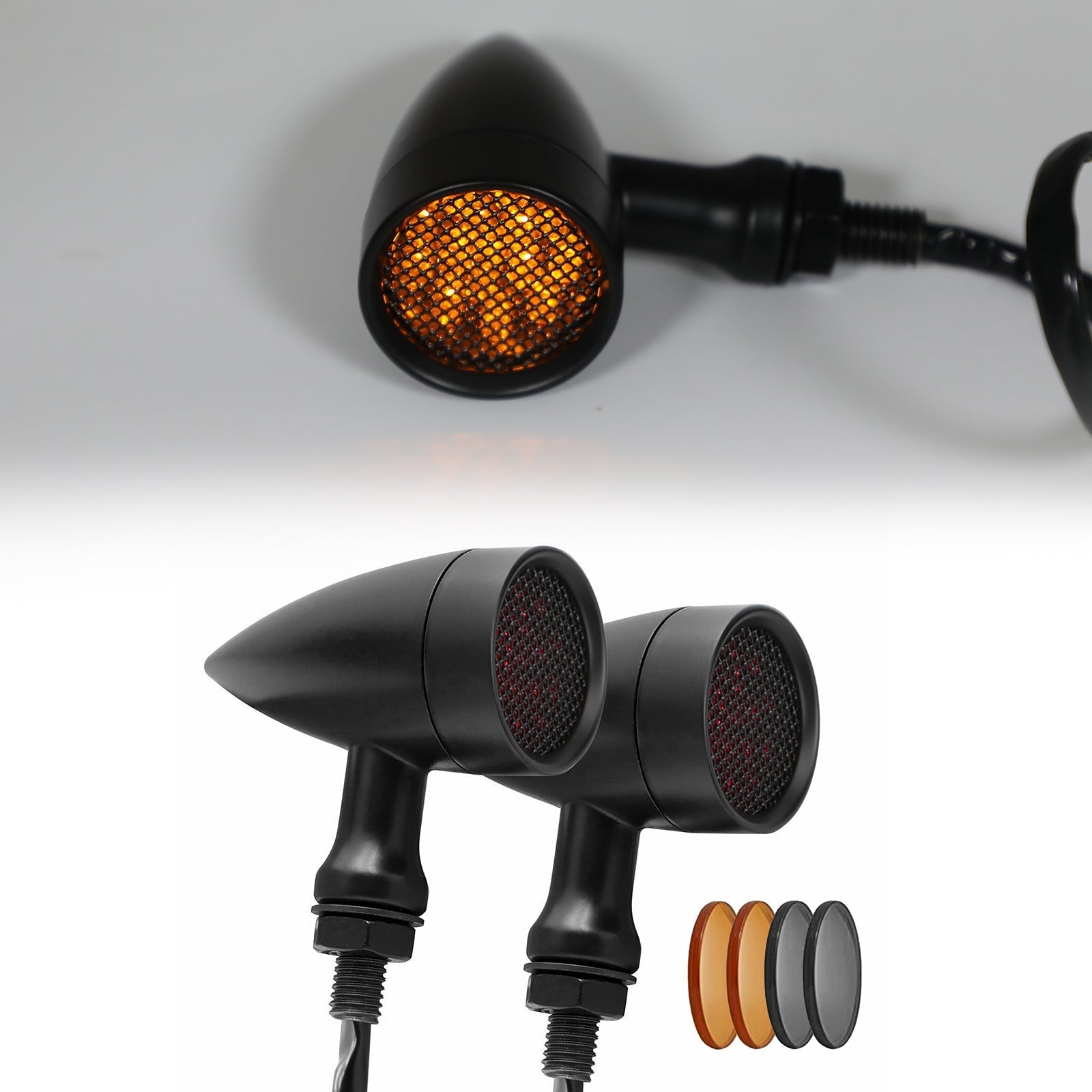 M10 Universal motocicleta LED señales de giro indicadores intermitente lámpara genérica