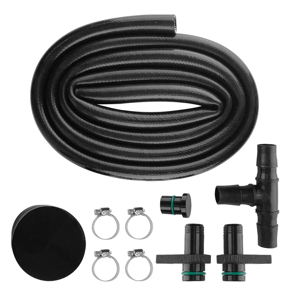 Turbo Piping Kit CCV PCV Rerouting Kit para 2004-2010 GMC Chevrolet 6.6L Duramax Diesel Genérico