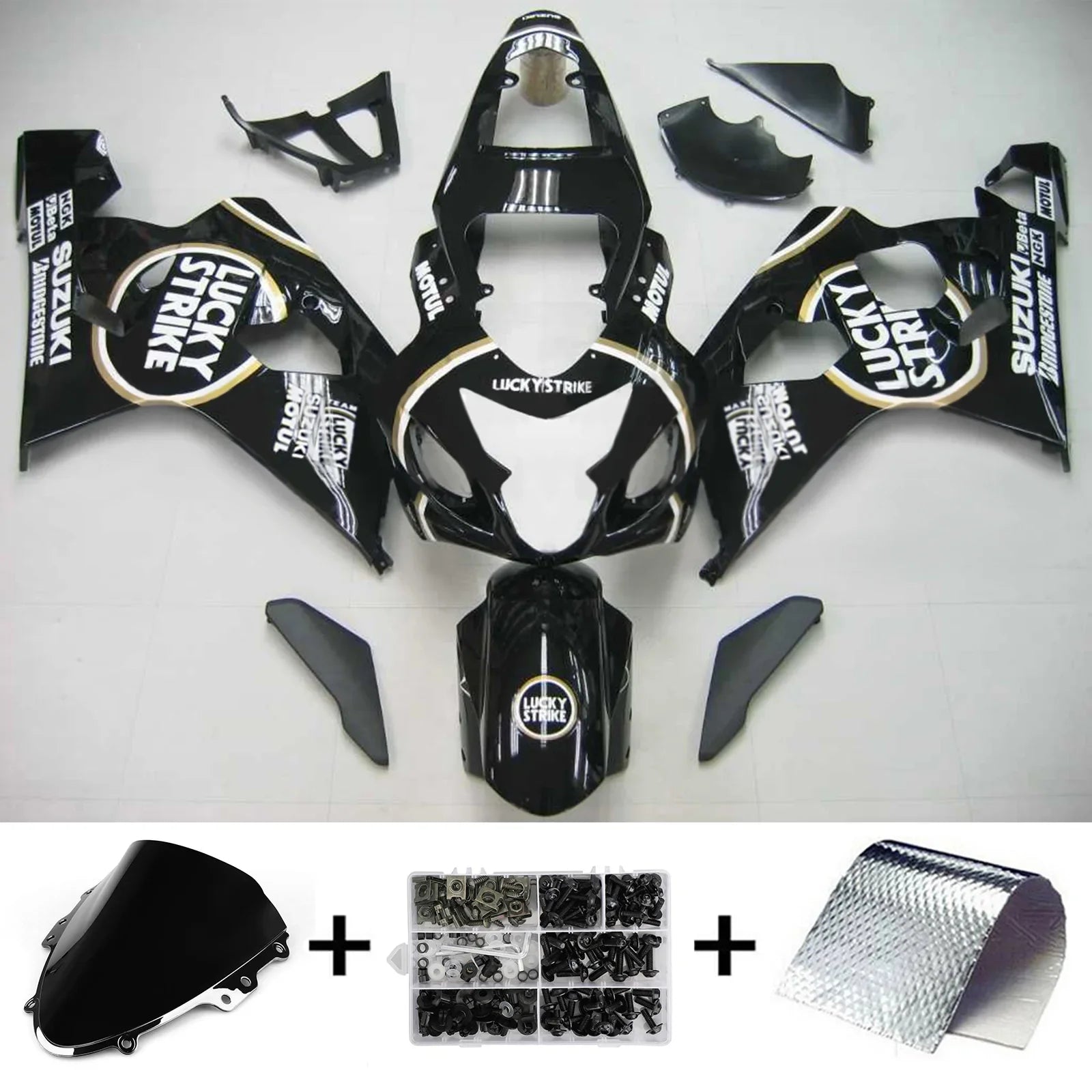 Amotopart Suzuki GSXR 600/750 2004-2005 Kit Carenado Plastico ABS Carroceria