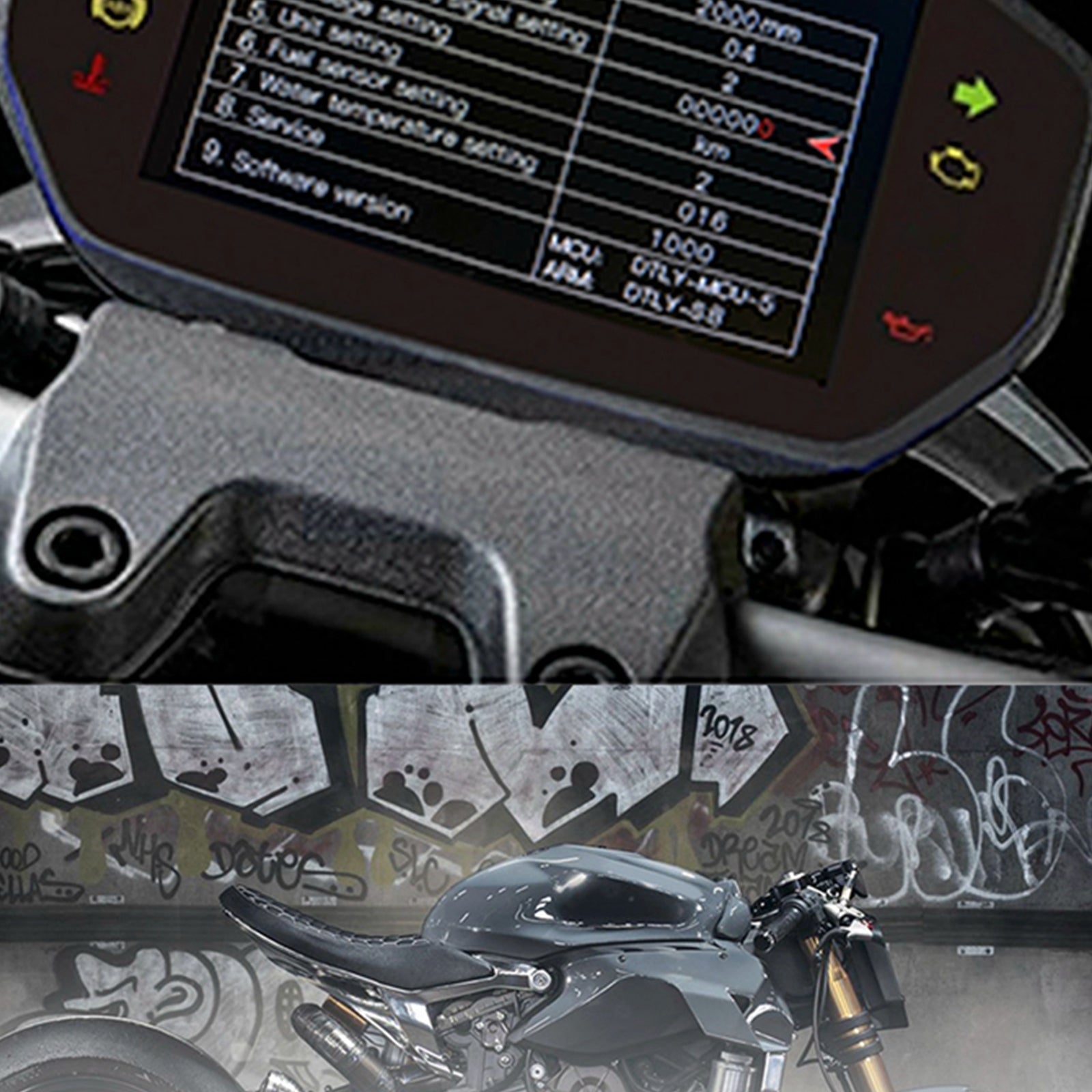 Universale Moto Lcd Rpm Display Digitale Contachilometri Tachimetro Generico Retroilluminazione