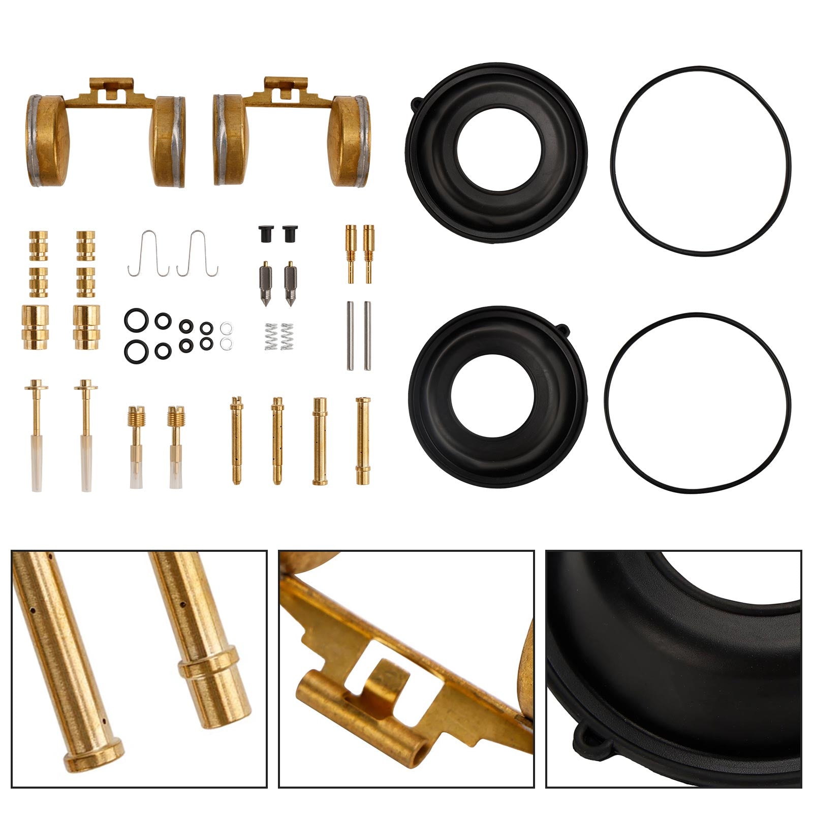 Kit de reparación y reconstrucción de carburador apto para Honda CB350 1968-1972 CL350 1968-1973