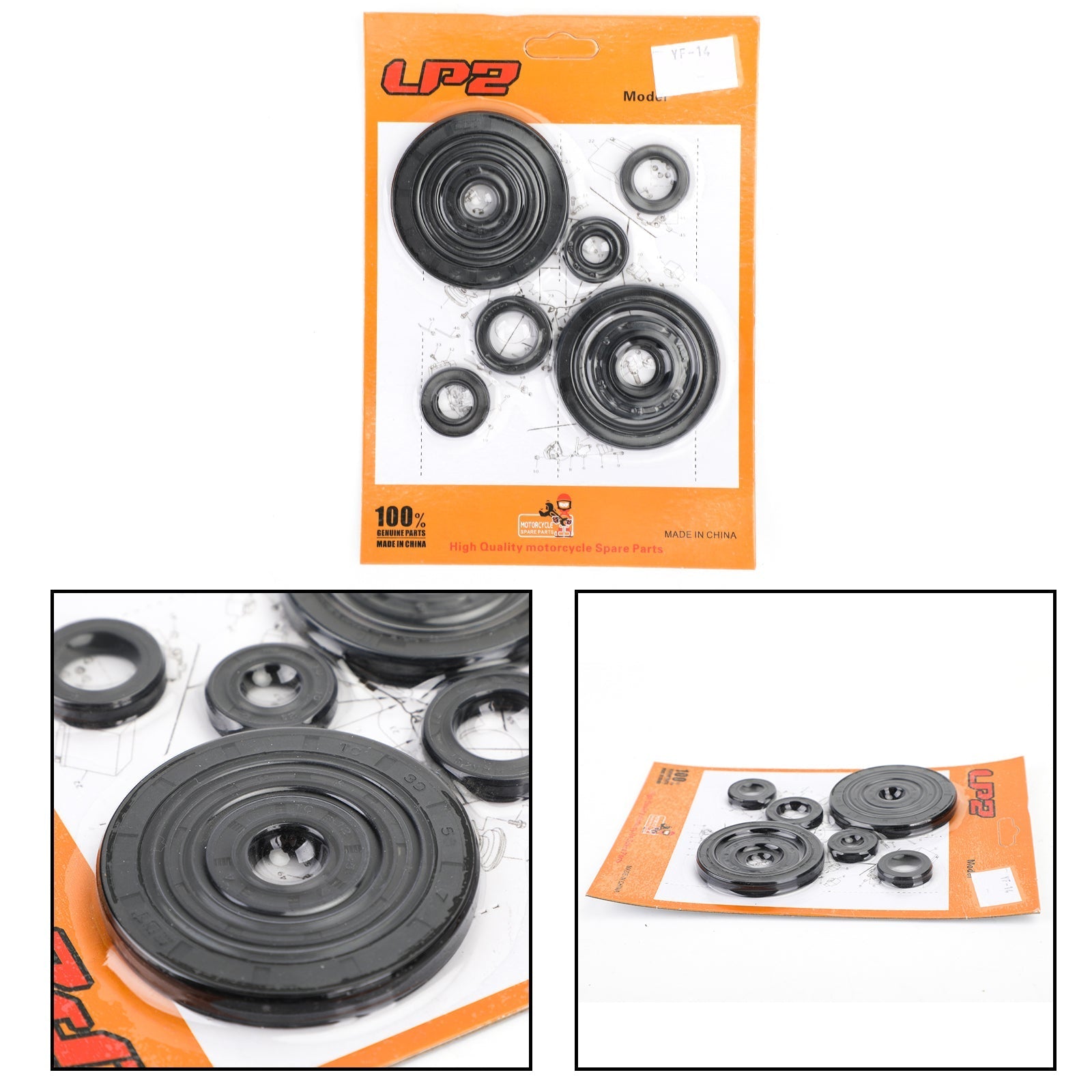 10 x Kit de sello de aceite de motor para Honda CRF250R 2004-2009 CRF250X 2004-2017 Genérico