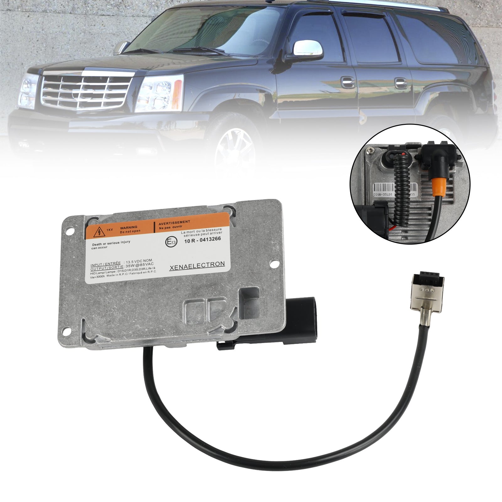 12335983 Kit de cables de bombilla de balasto de xenón HID D1R para Cadillac Escalade 2003-2006