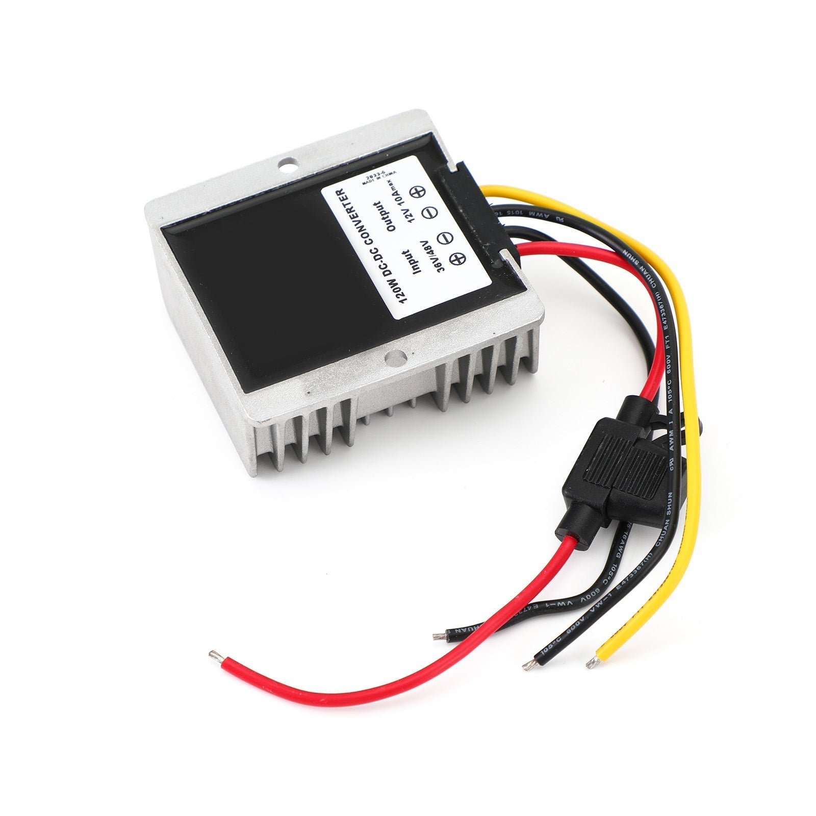 Étanche 36V/48V à 12V 10A 120W Régulateur de convertisseur de puissance CC/CC abaisseur