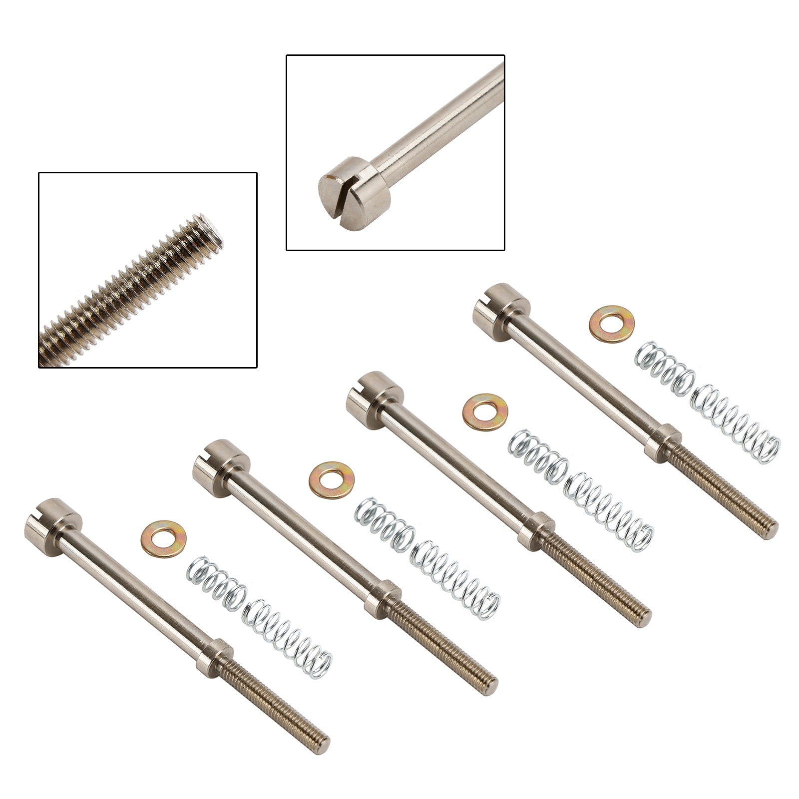 Kit de reconstrucción de carburador de 4 piezas, bujía de tornillo de ralentí apta para Big Twin 90-06 27006-88